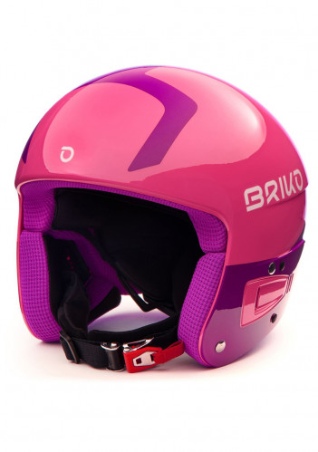 Briko Vulcano FIS 6.8 Jr Kids Ski Helmet Shiny Pink Violet